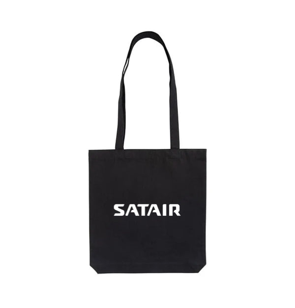 Satair: Black Recycled Tote